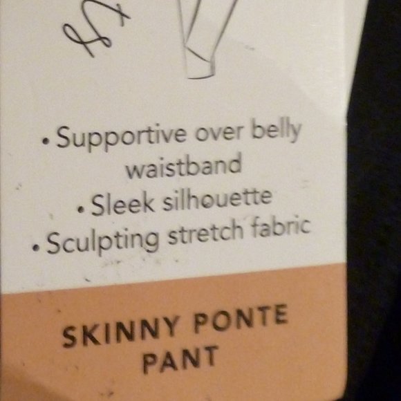 Classic Concepts Maternity Soft Comfortable Skinny  Ponte Pants   XL - Picture 3 of 15